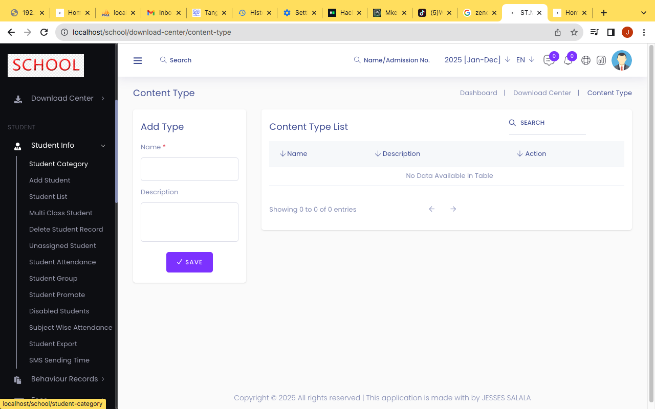 College Dashboard